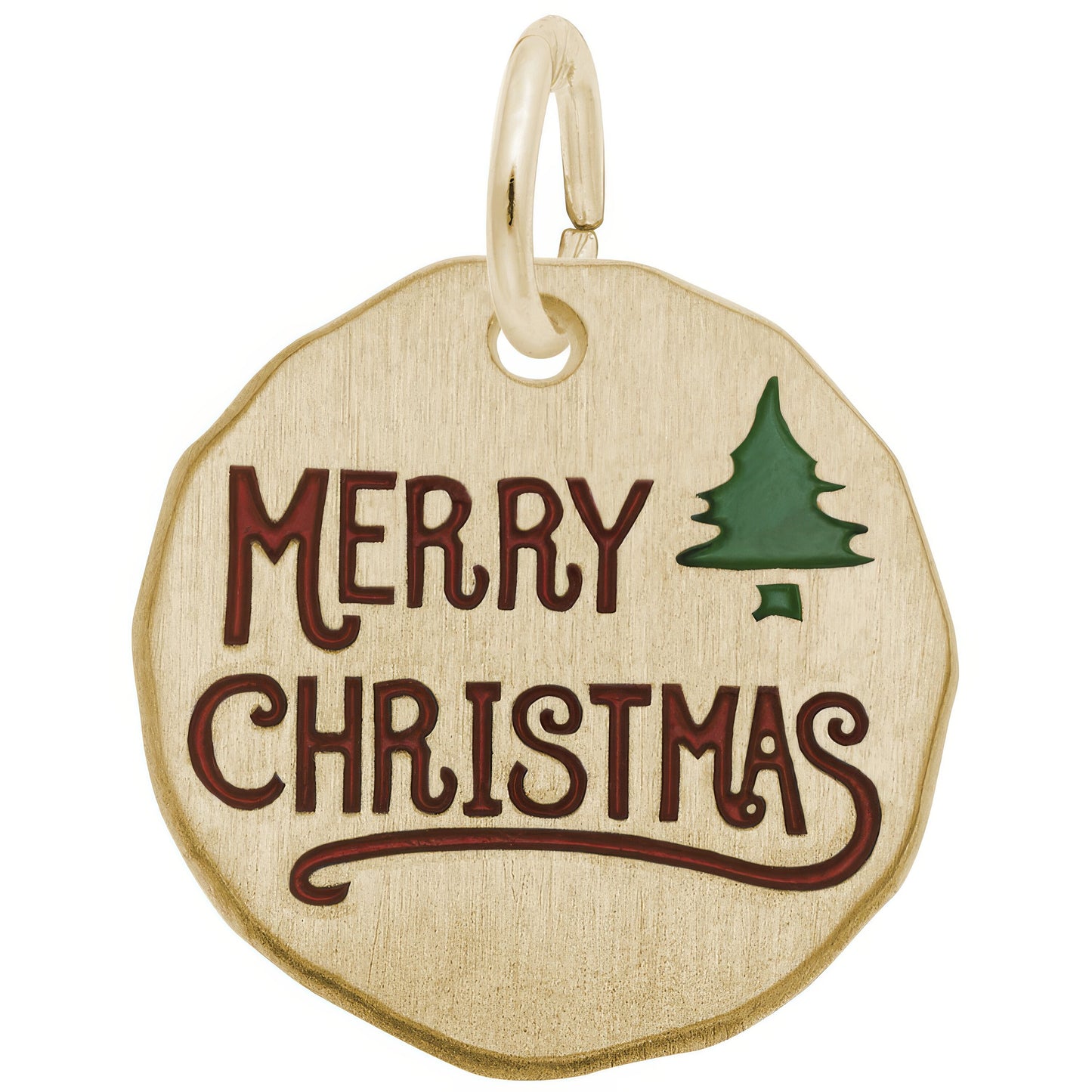 Charms Sterling Silver Merry Christmas Charm