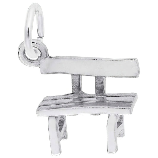 Sterling Silver Bench Charm - 10mm x 9mm