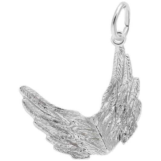 Sterling Silver Spread Your Wings Charm - 18mm x 21mm