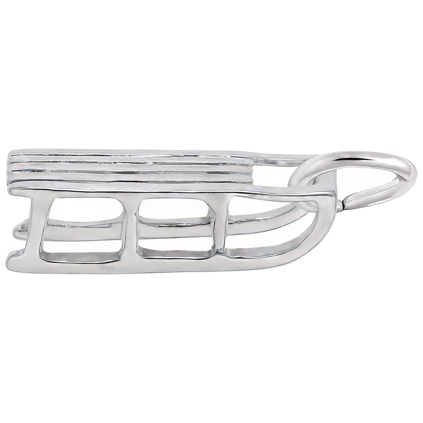 Sled Charm - Metal - Sterling Silver