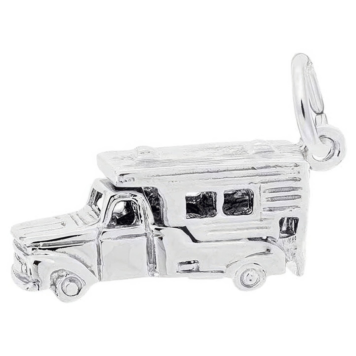 Camper Charm, Sterling Silver