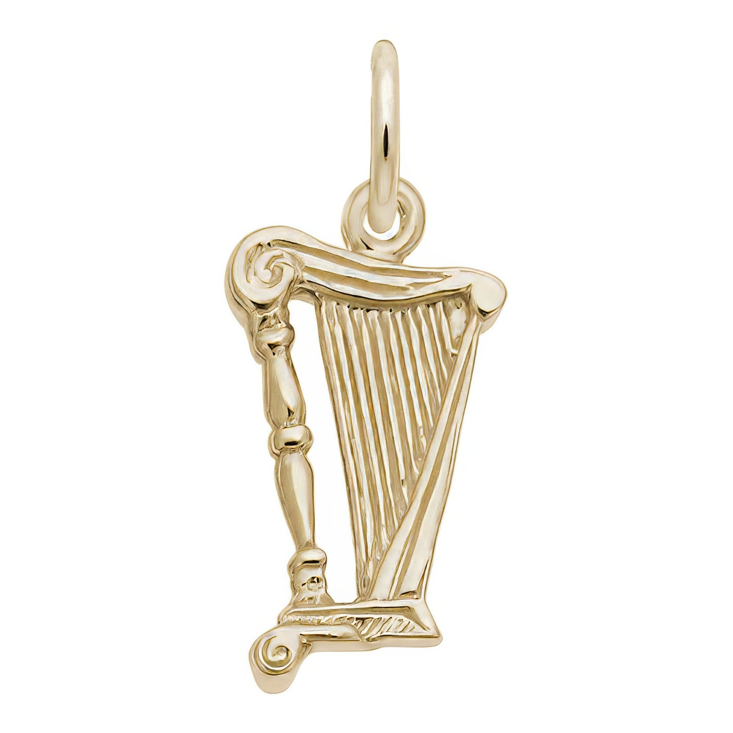 Harp Charm - Metal - Sterling Silver