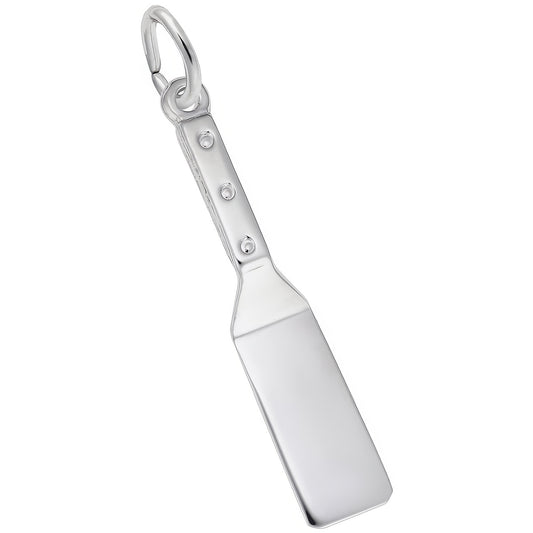 Cooking Spatula Charm - Metal - Sterling Silver