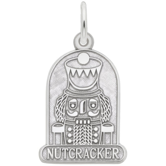 Sterling Silver Nutcracker Charm - 24mm x 14mm