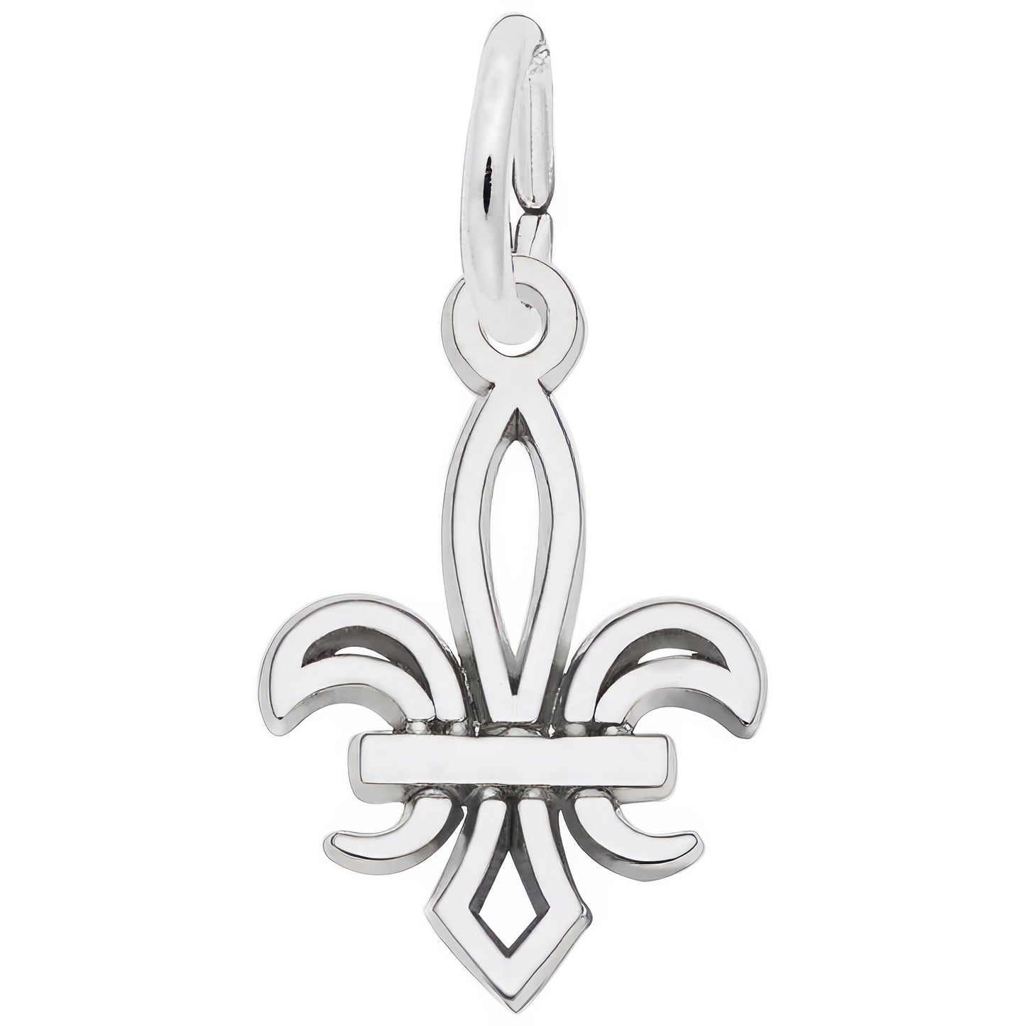Sterling Silver Small Fleur De Lis Charm