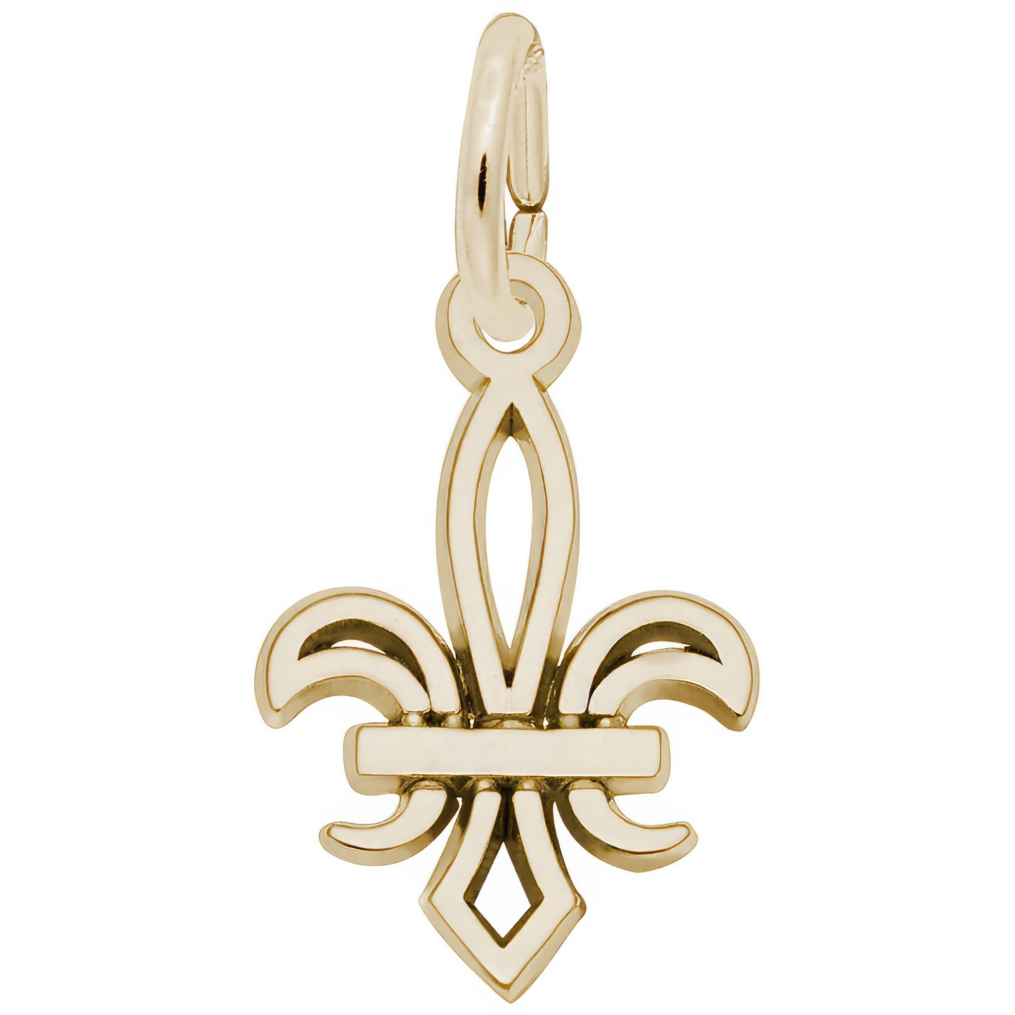 Sterling Silver Small Fleur De Lis Charm