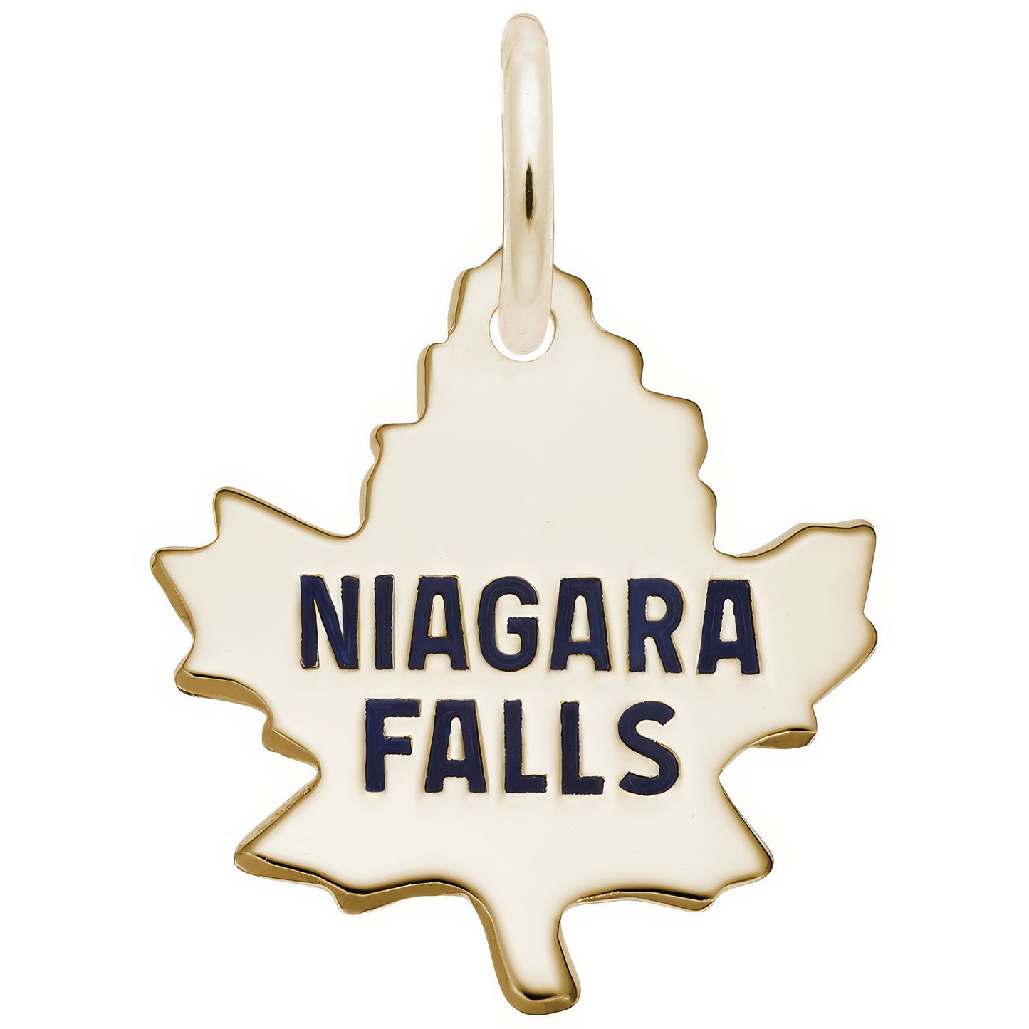 Sterling Silver Mleaf Med Coined Nia Falls Charm - 14mm x 14mm