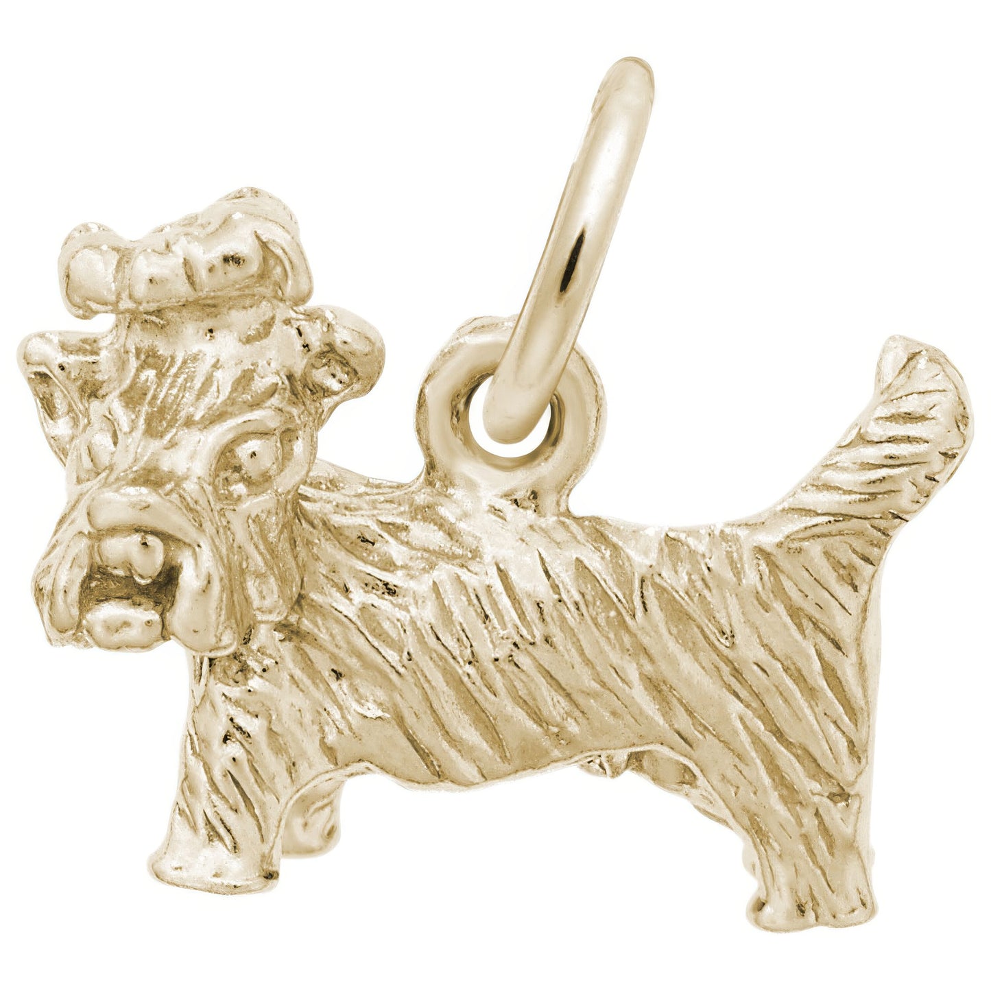 Sterling Silver Yorkshire Dog Charm