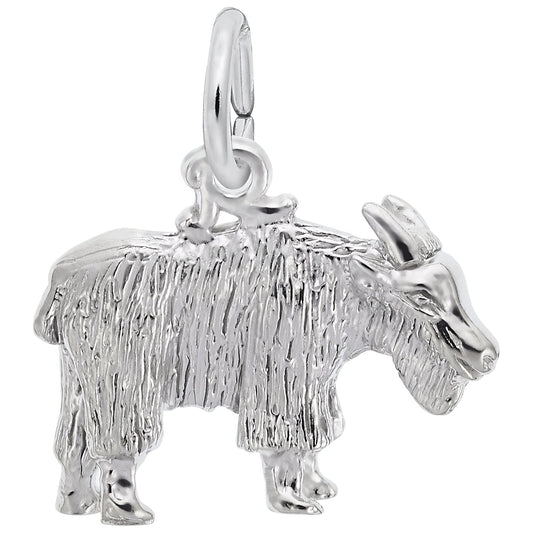 Goat Charm - Metal - Sterling Silver