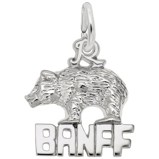 Banff Bear Charm - Metal - Sterling Silver