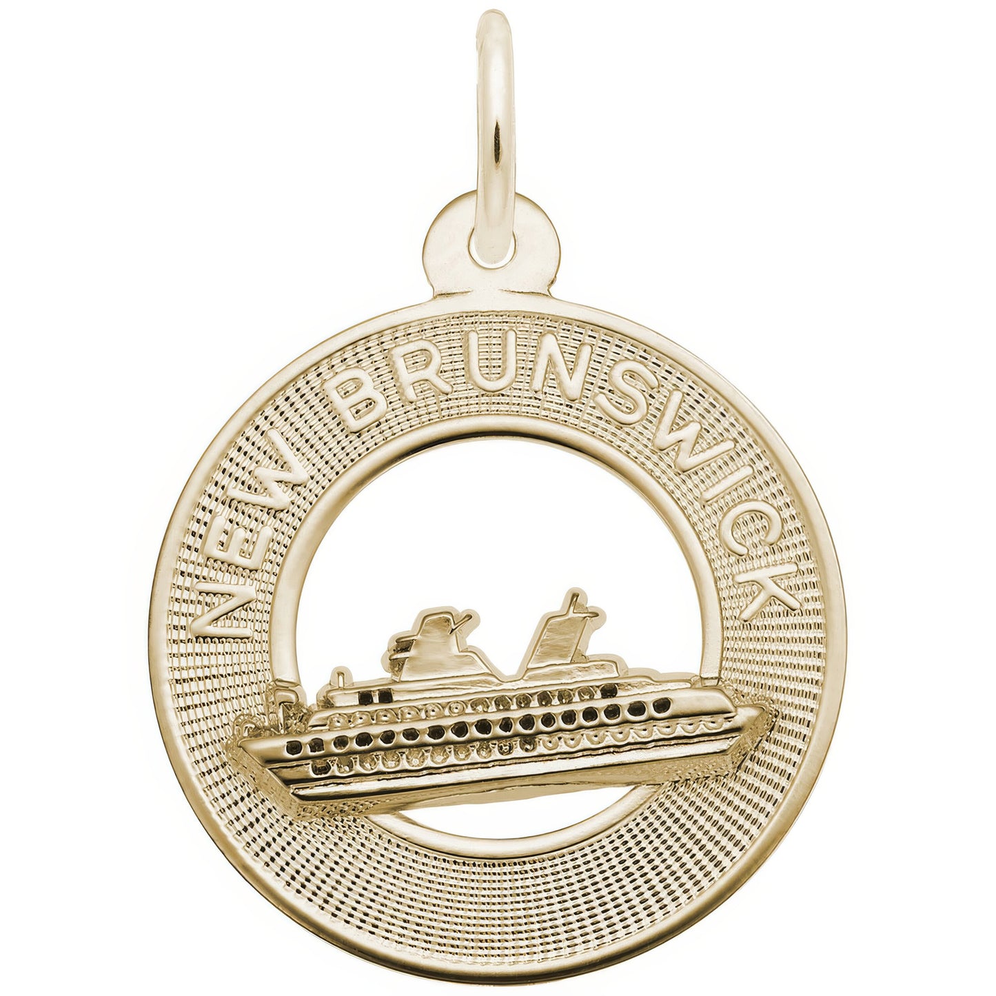 New Brunswick Cruise Ship Ring Charm - Metal - Sterling Silver
