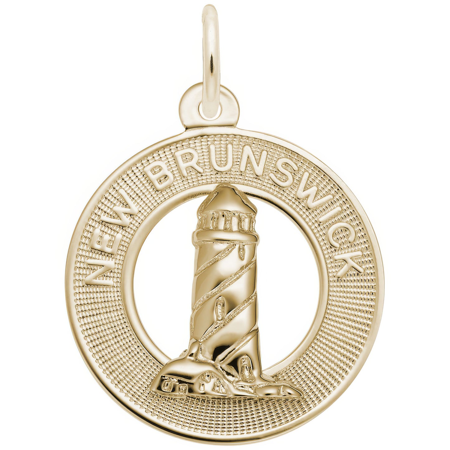 New Brunswick Lighthouse Ring Charm - Metal - Sterling Silver