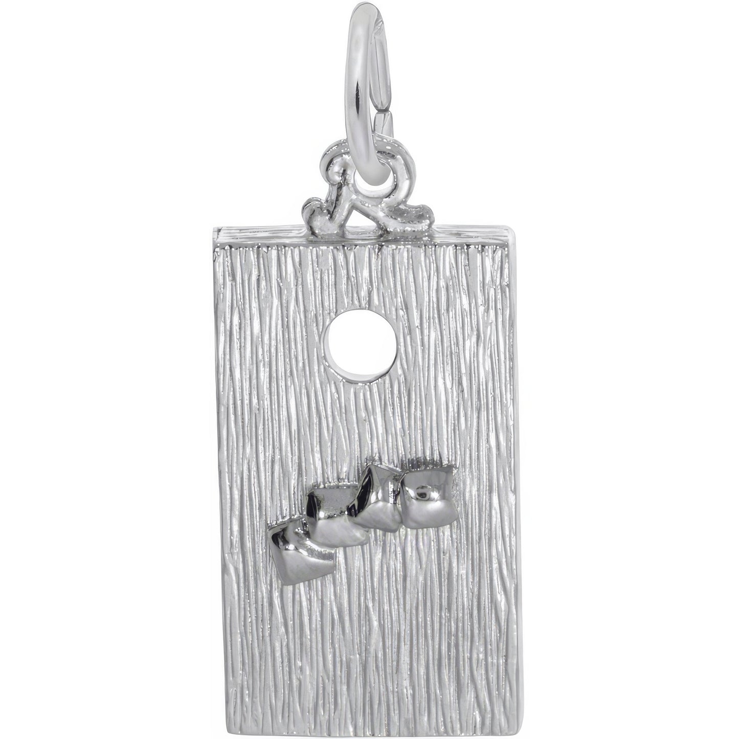 Charms, Corn Hole Game.925 Sterling Silver