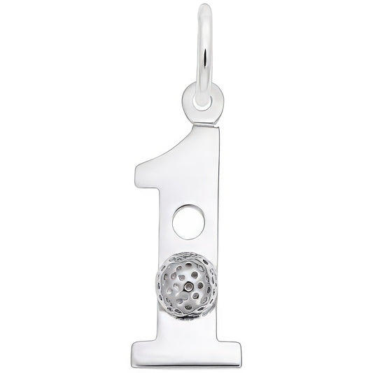 Hole in One Charm - Metal - Sterling Silver