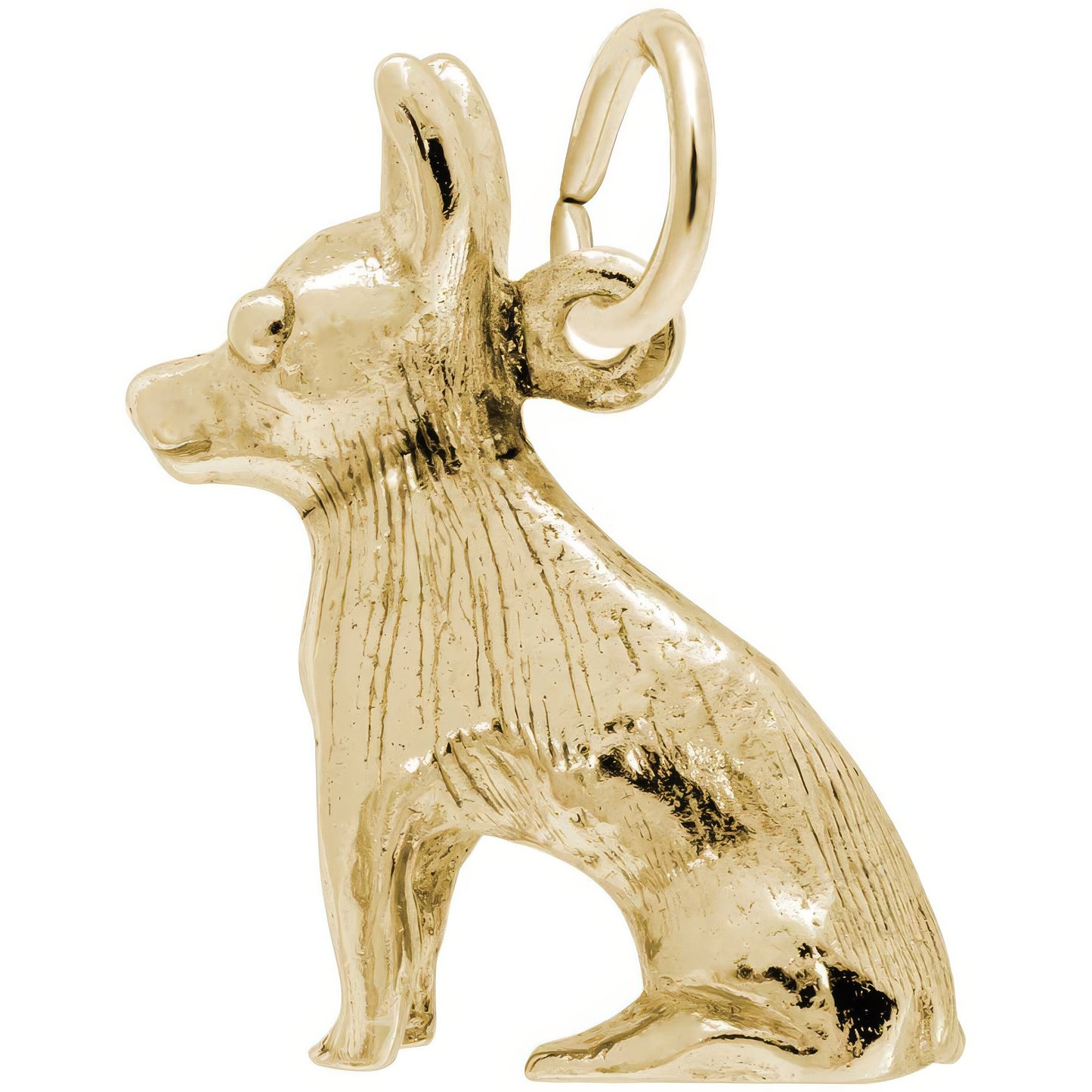 Chihuahua Charm, Sterling Silver