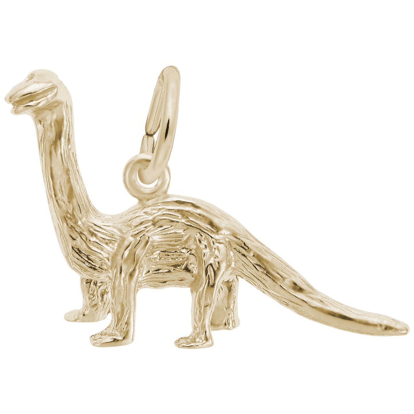 Brontosaurus Charm - Metal - Sterling Silver