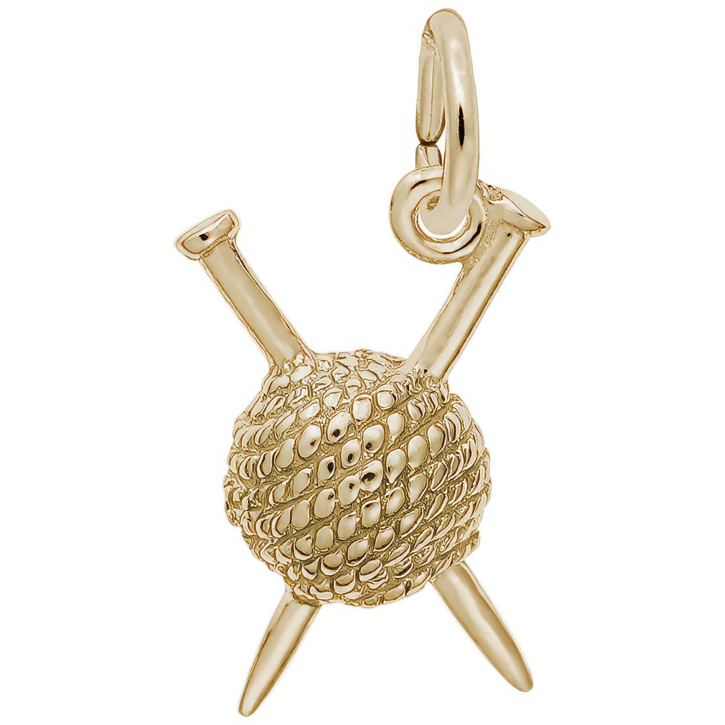 Sterling Silver Knitting Charm