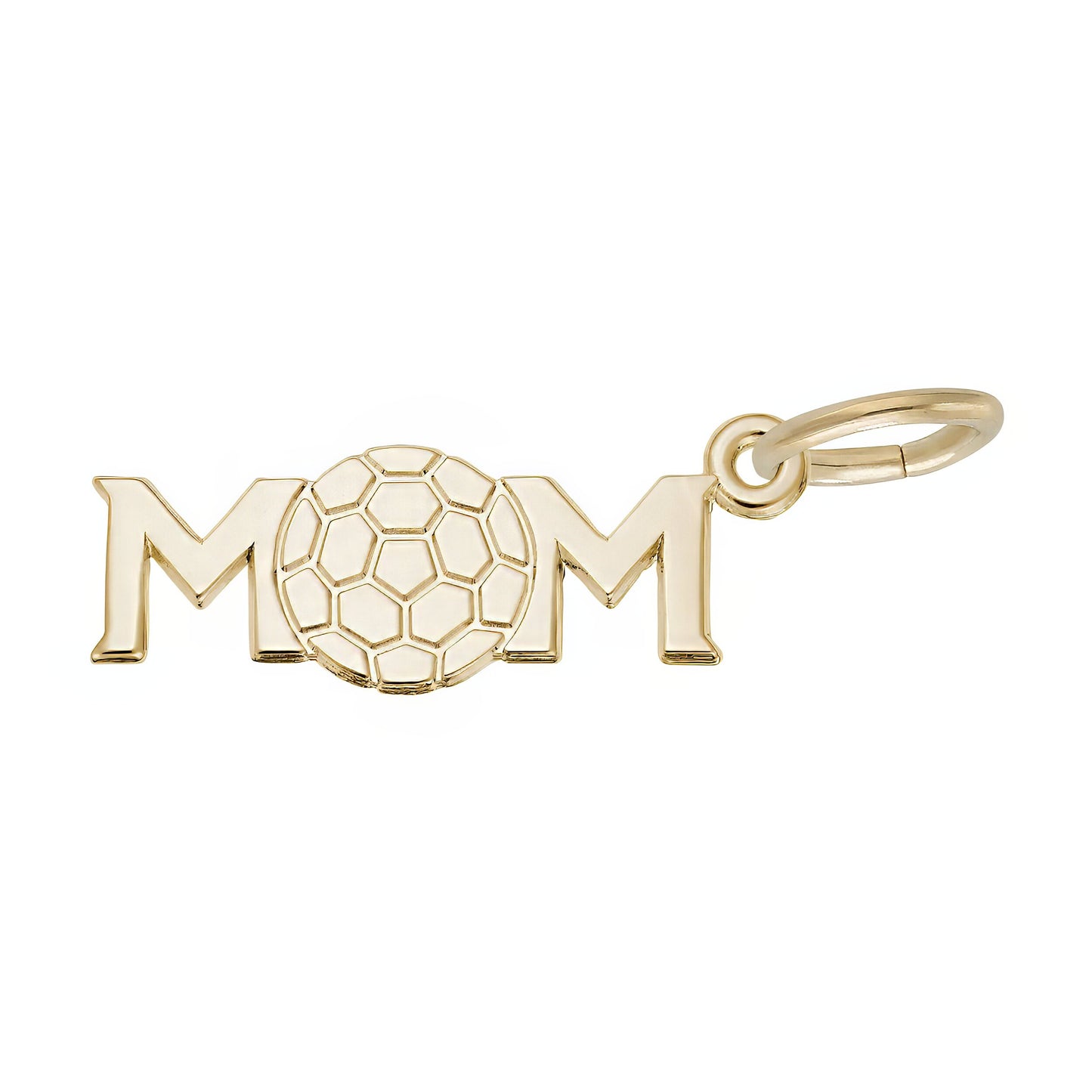 Sterling Silver Soccer Mom Charm - 6mm x 19mm