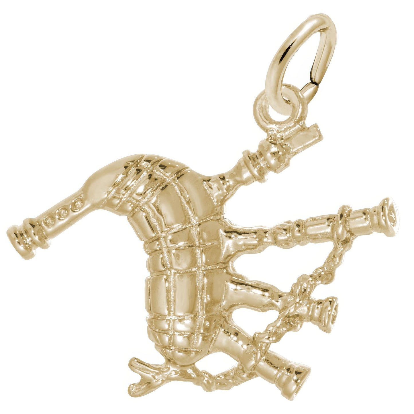 Charms, Bagpipes, 925 Sterling Silver