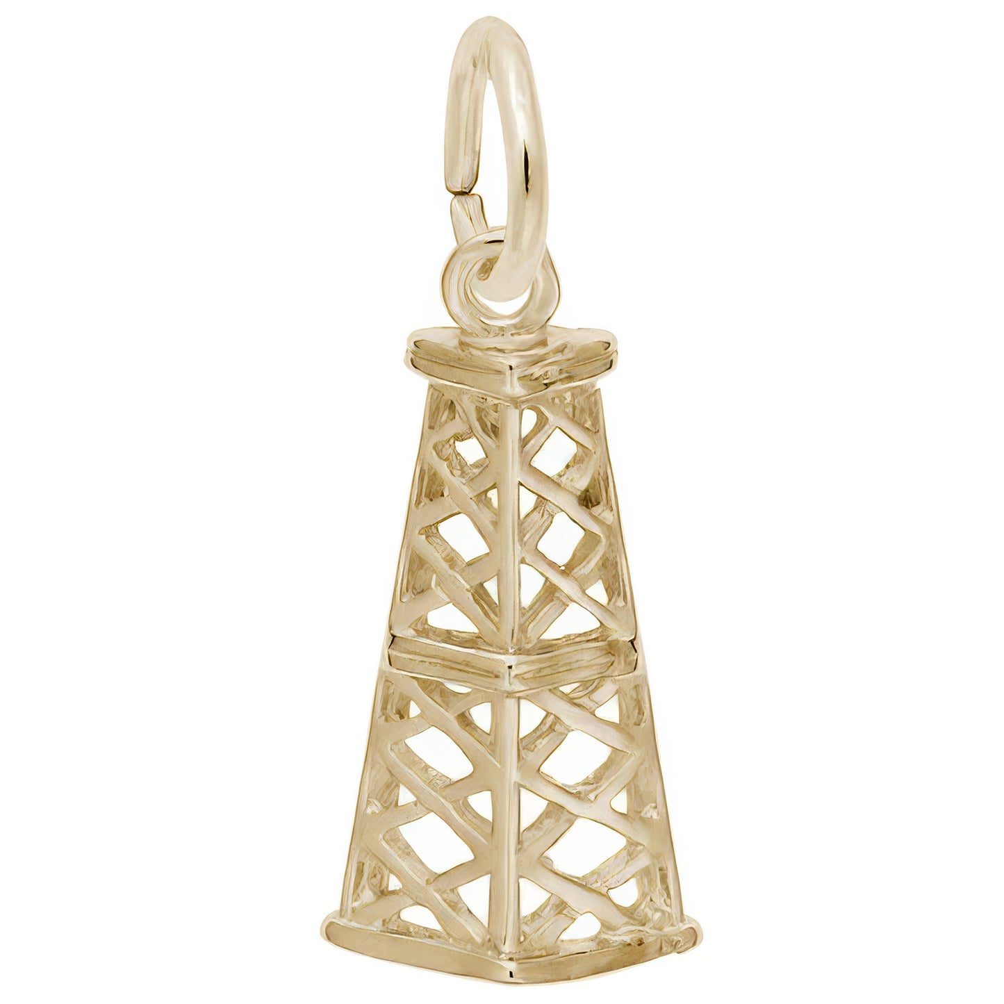 Charms, Oil Rig, .925 Sterling Silver