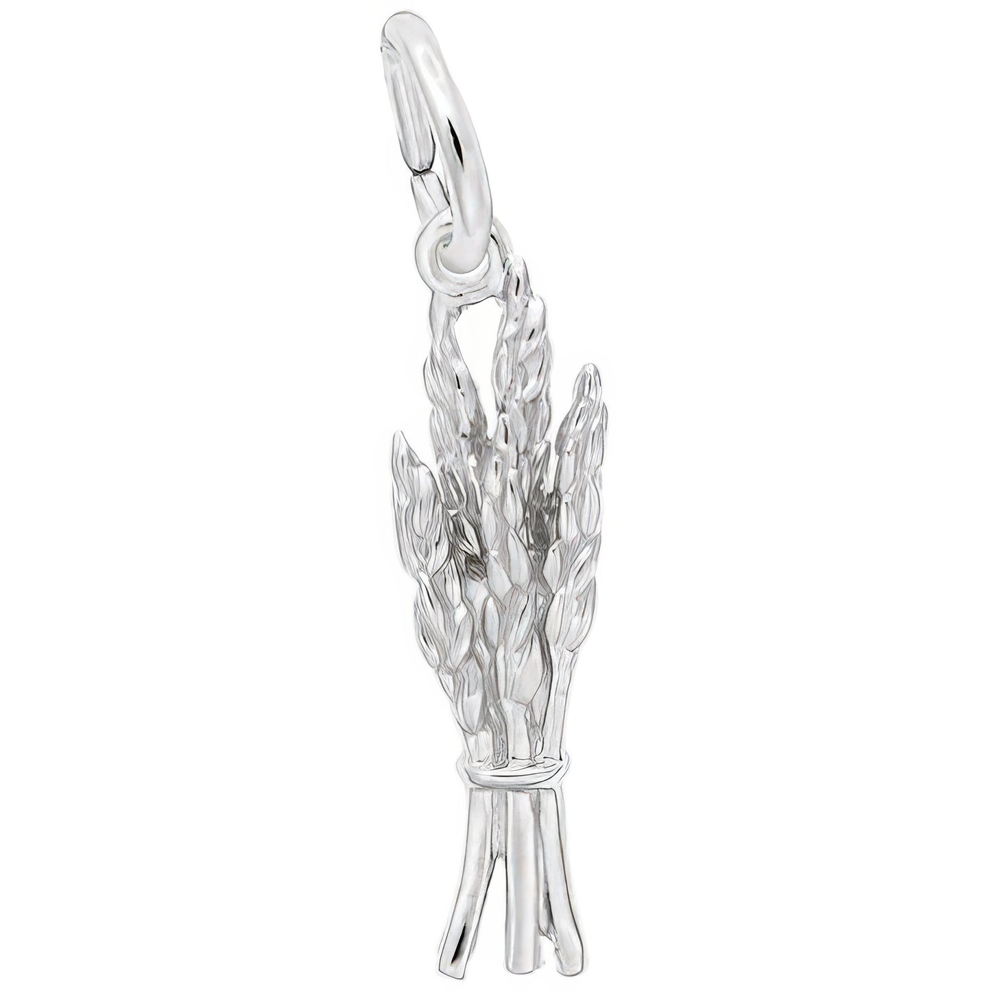 Wheat Bundle Charm - Metal - Sterling Silver