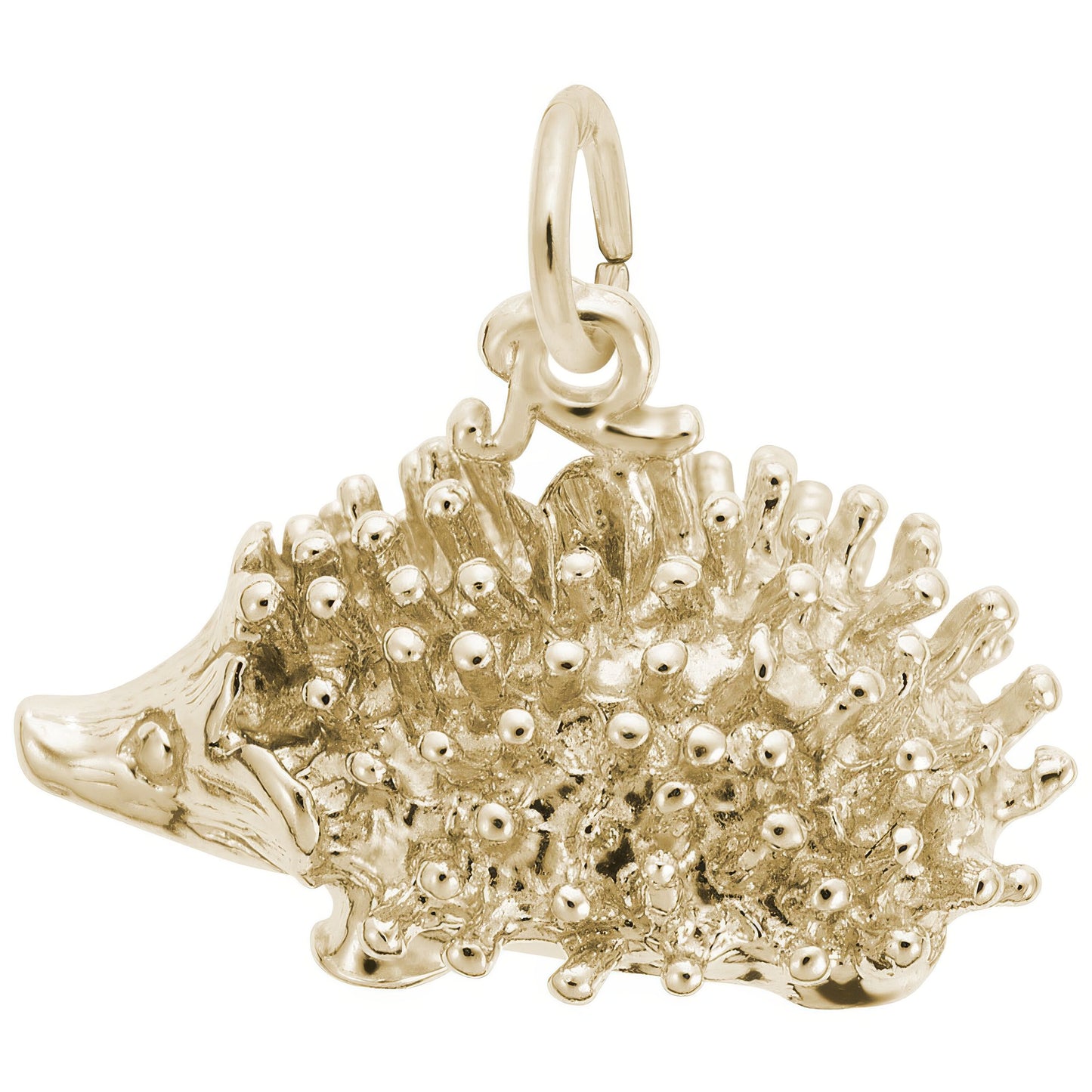 Sterling Silver Porcupine Charm - 8mm x 19mm