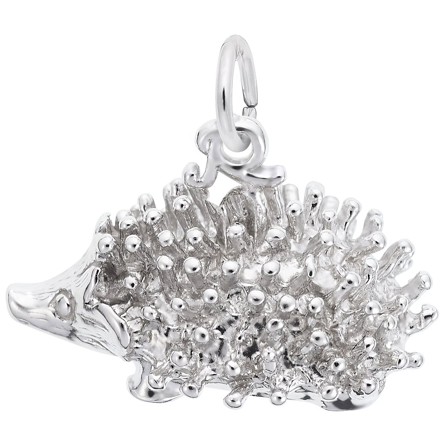 Sterling Silver Porcupine Charm - 8mm x 19mm