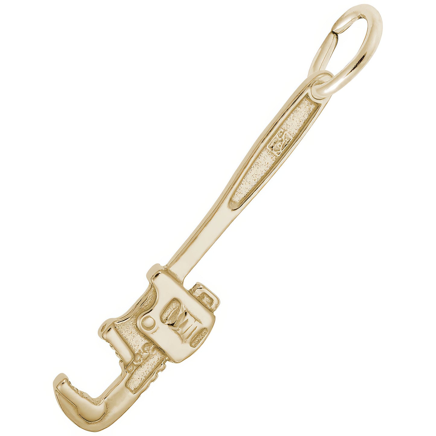 Pipe Wrench Charm - Metal - Sterling Silver