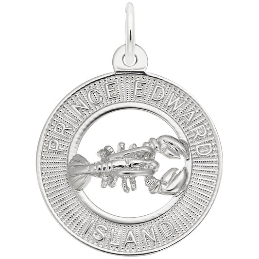 Sterling Silver Pei Lobster Charm - 19mm x 19mm