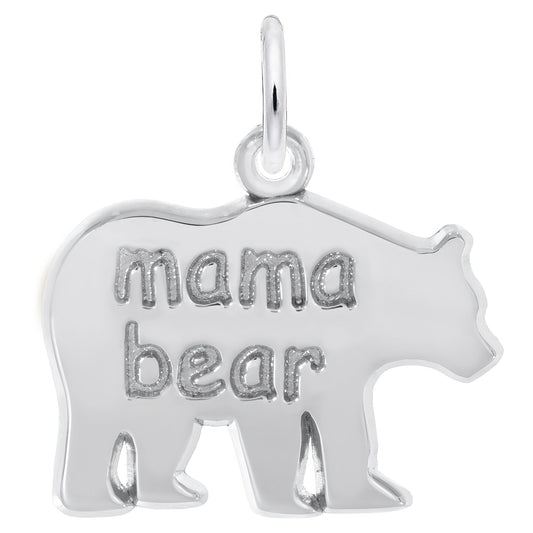 Sterling Silver Mama Bear Charm