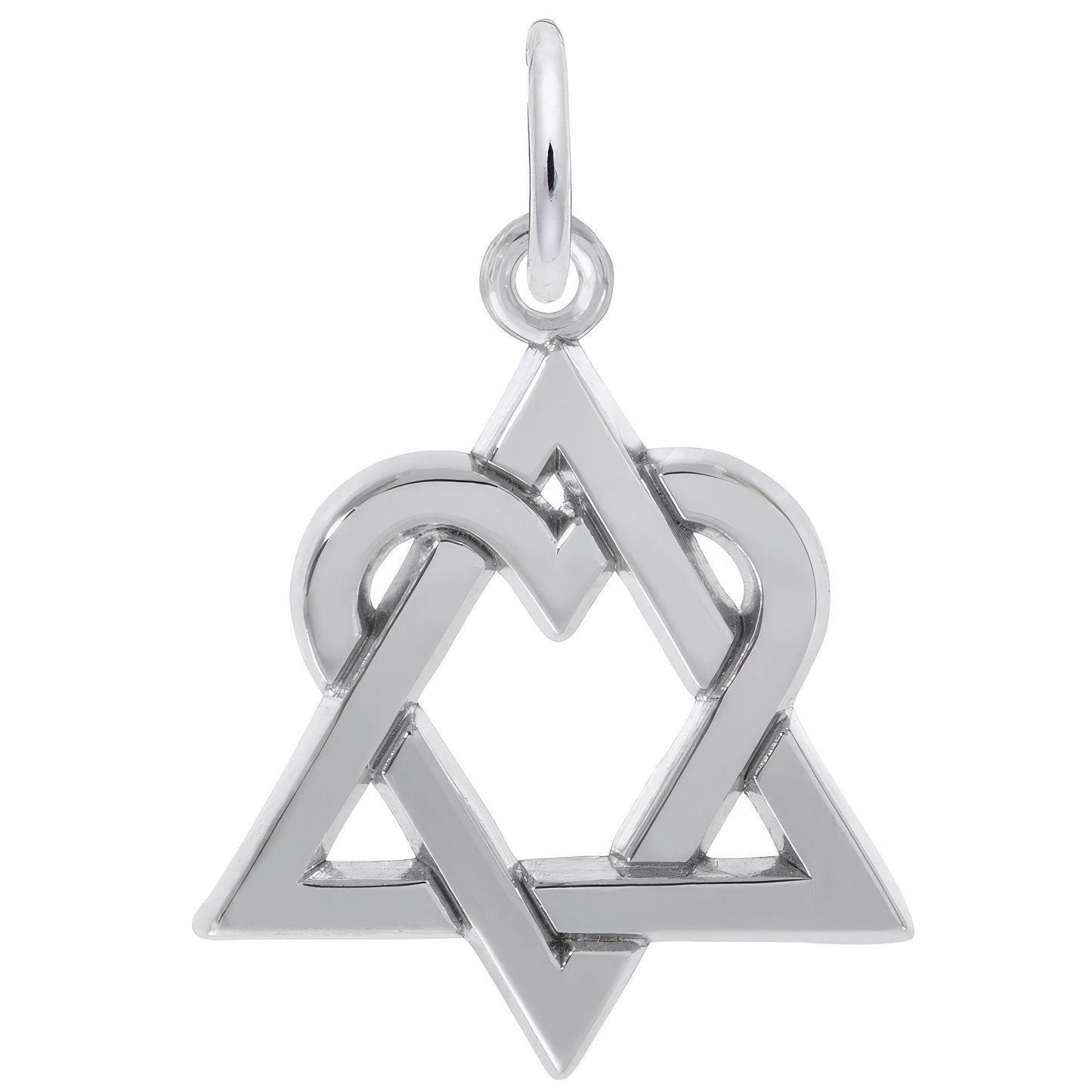 Sterling Silver Adoption Logo Charm - 21mm x 18mm