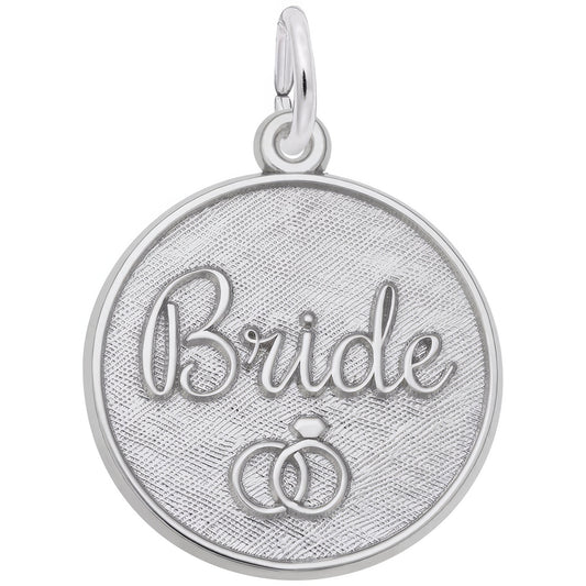 Sterling Silver Bride Charm - 19mm x 19mm