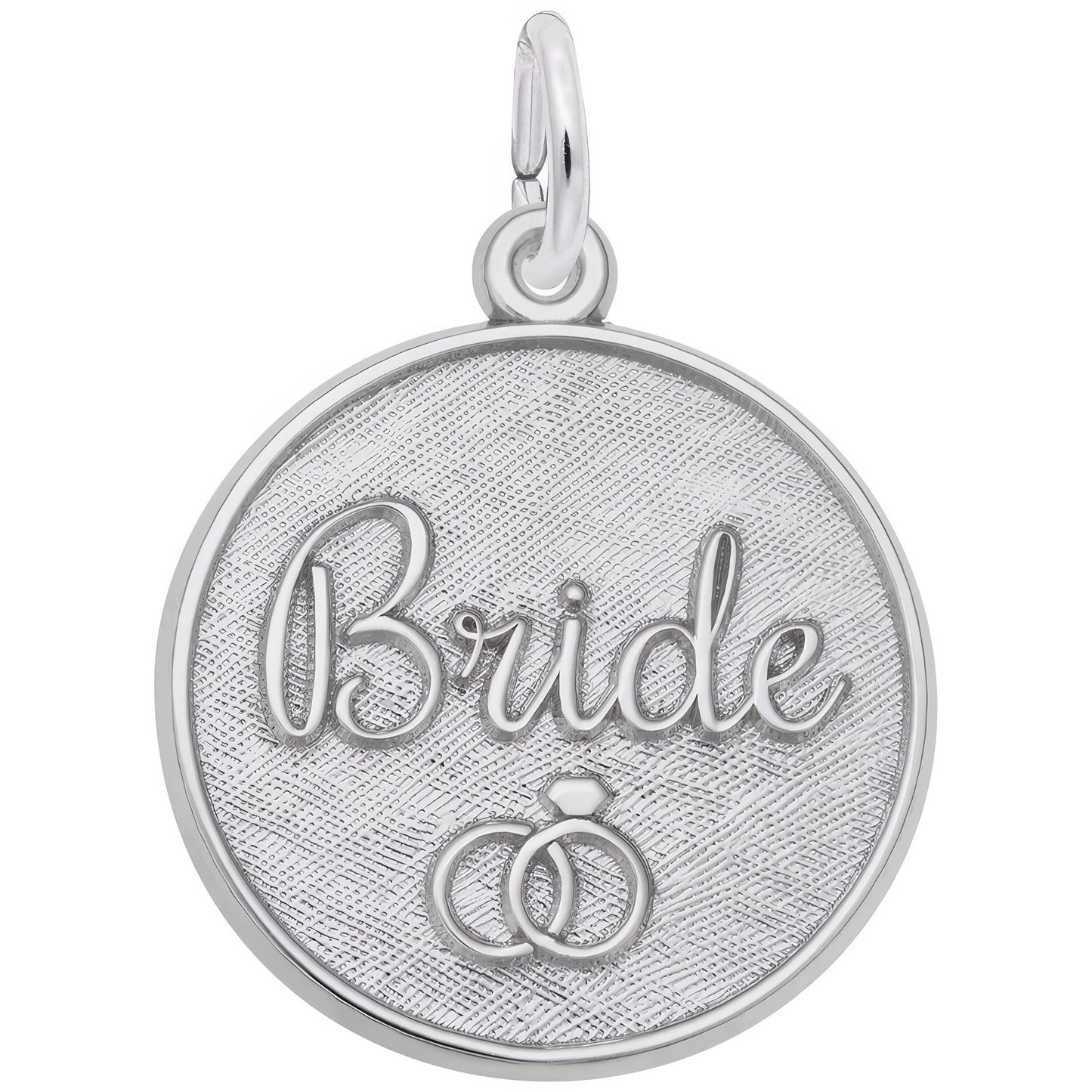 Sterling Silver Bride Charm - 19mm x 19mm