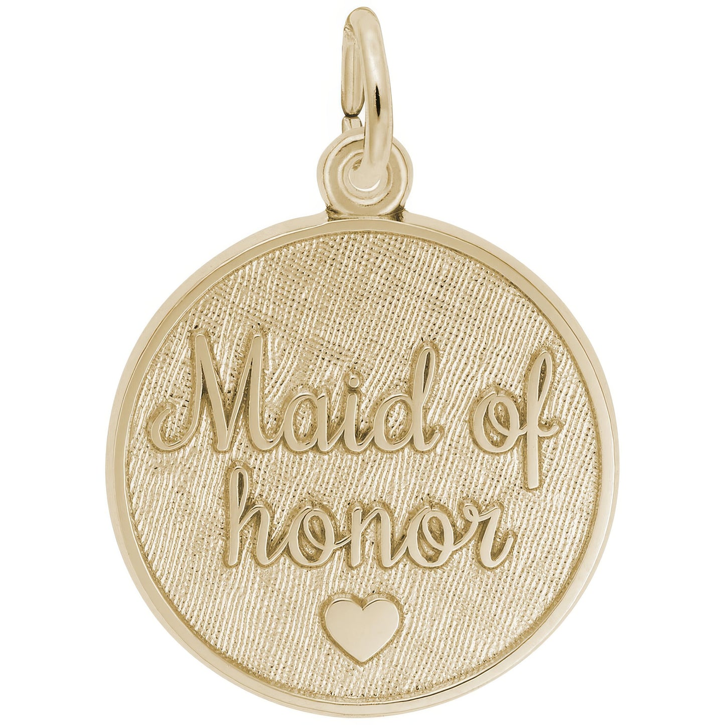 Sterling Silver Maid Of Honor Charm - 19mm x 19mm