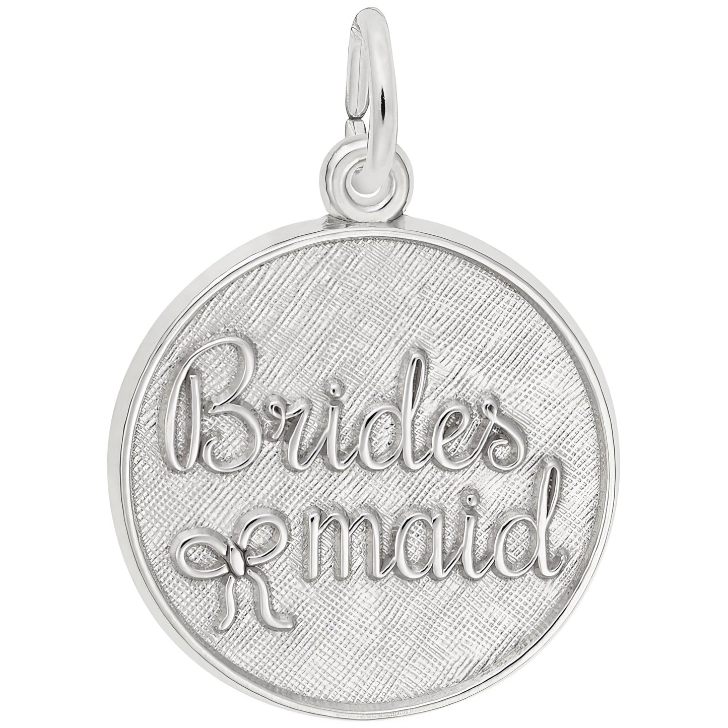 Sterling Silver Bridesmaid Disc Charm