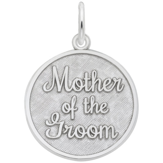 Sterling Silver Mother of The Groom Charm