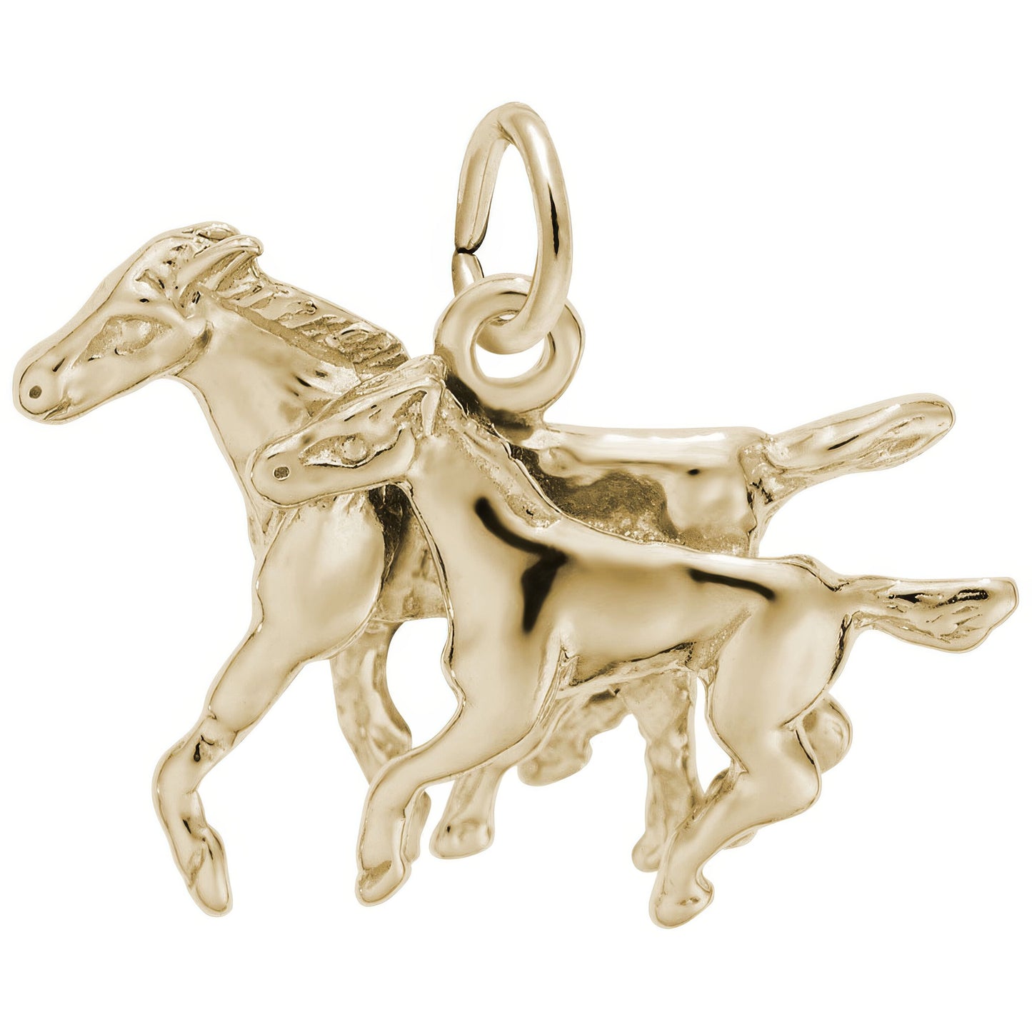 Sterling Silver Horse and Colt Charm