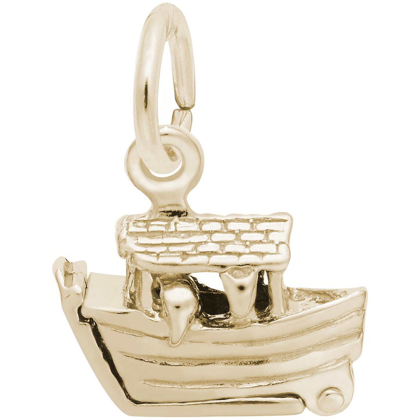Sterling Silver Noahs Ark Charm - 9mm x 14mm