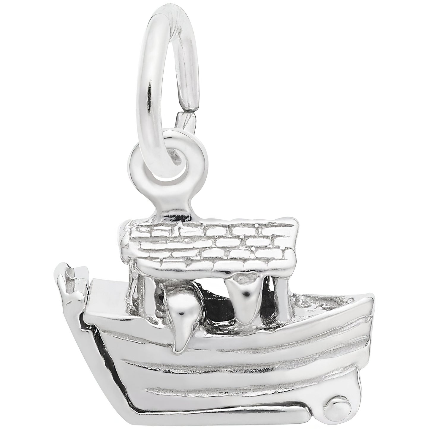 Sterling Silver Noahs Ark Charm - 9mm x 14mm
