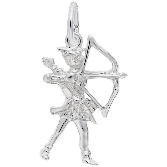 Archer Charm - Metal - Sterling Silver