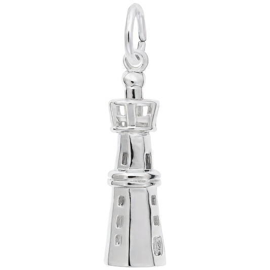 Harbour Lighthouse Charm - Metal - Sterling Silver
