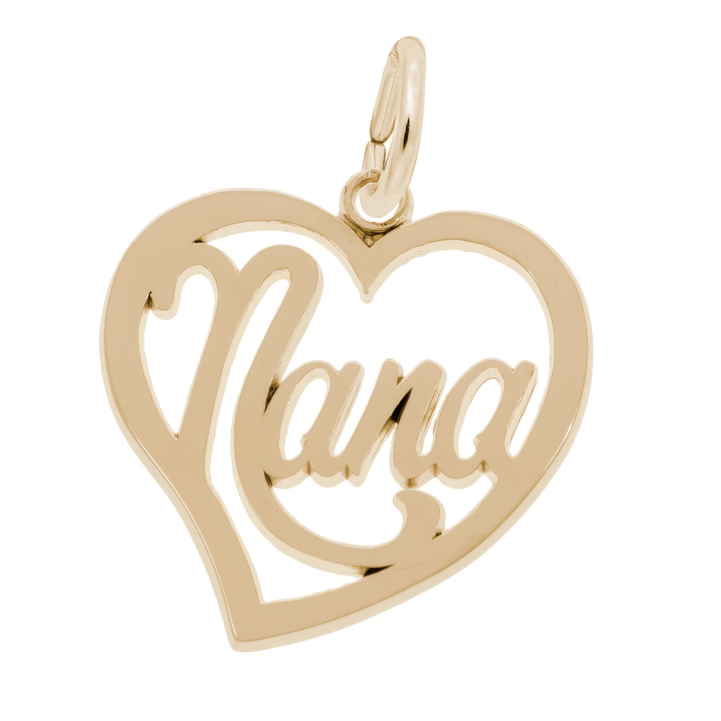 Baxley Jewelry Nana Heart Charm | Sterling Silver |  Charms