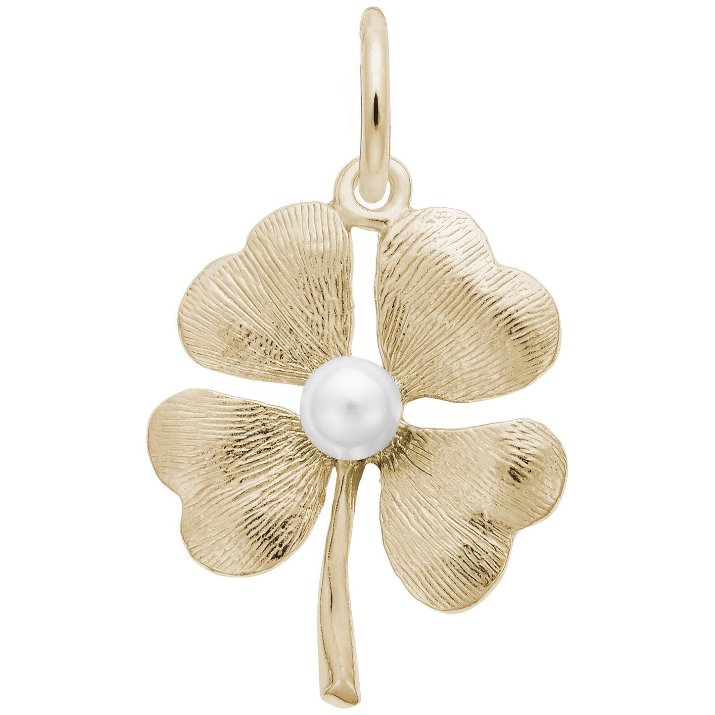 Sterling Silver 4 Leaf Clover Charm - 20mm x 17mm