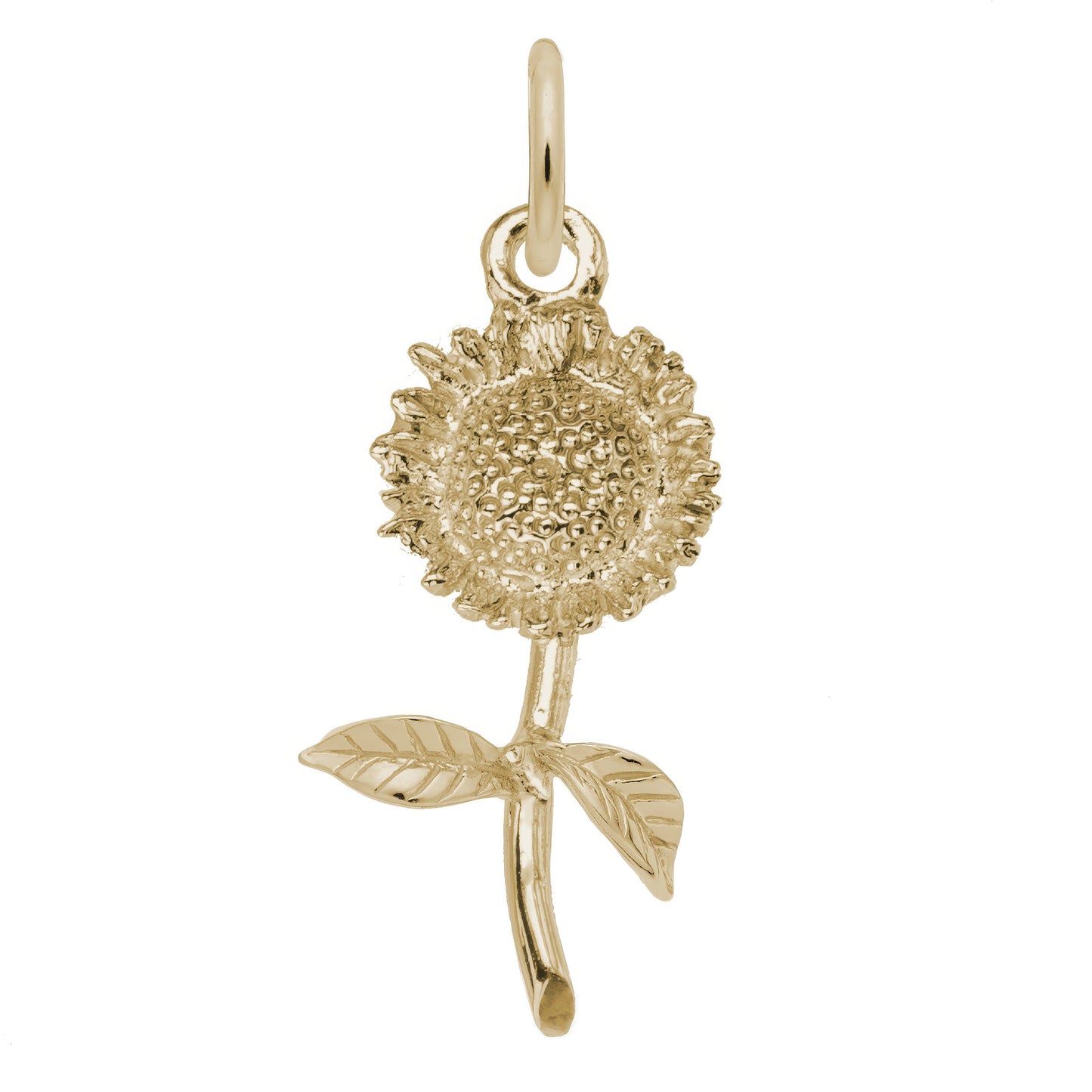 Sunflower Small Charm, Sterling Silver