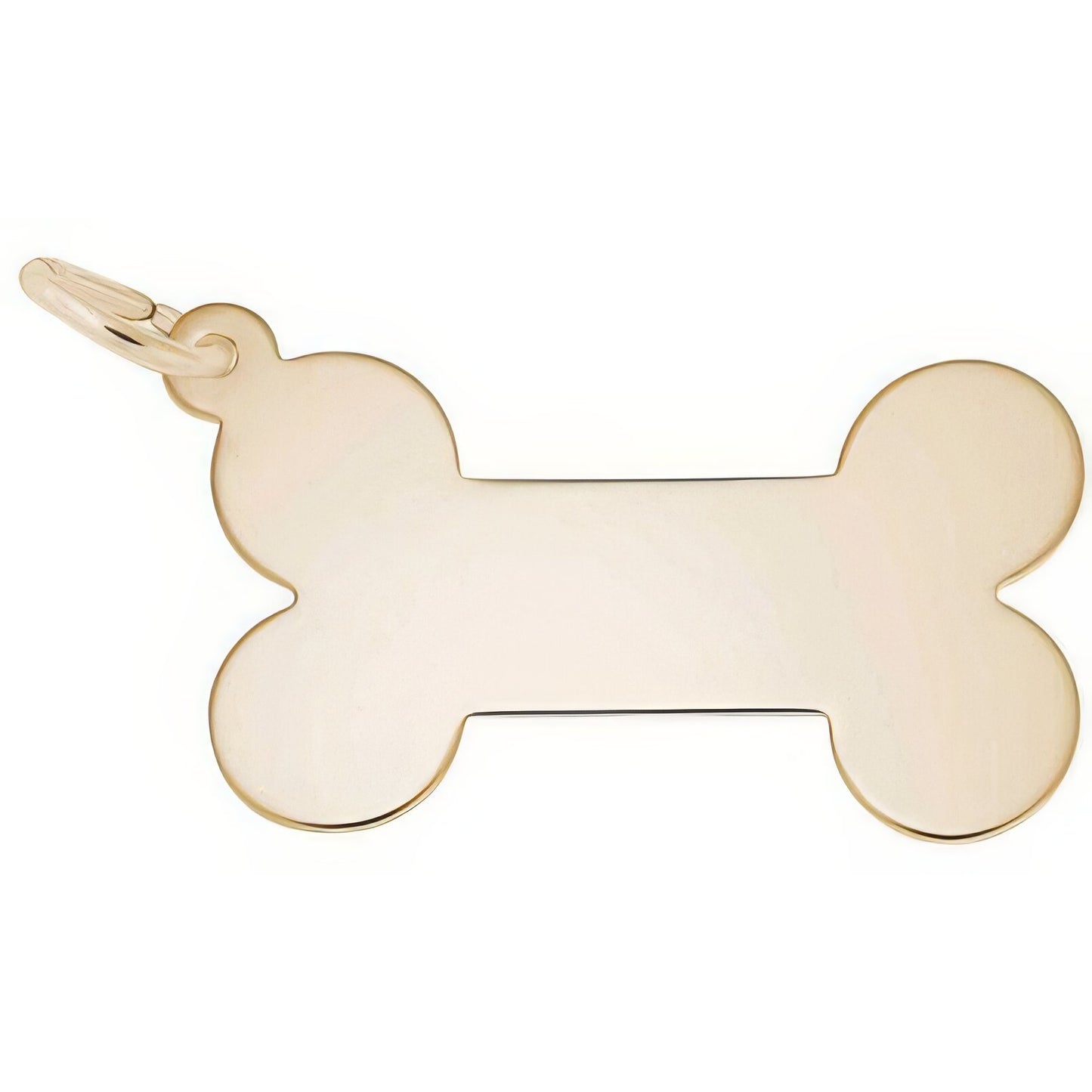 Dog Bone Charm, Sterling Silver
