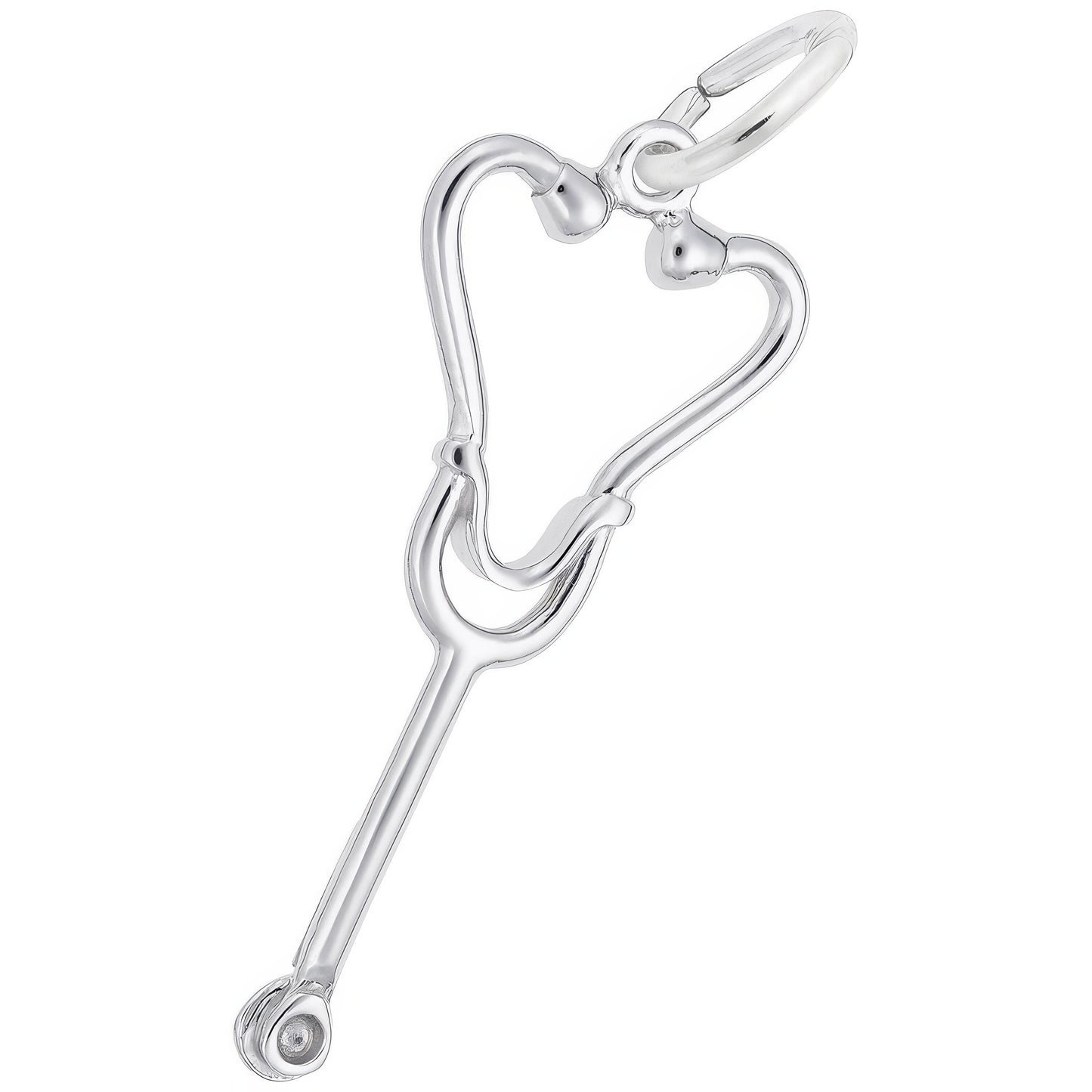 Stethoscope Charm - Metal - Sterling Silver