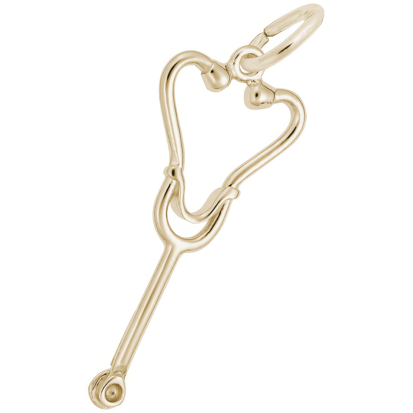 Stethoscope Charm - Metal - Sterling Silver