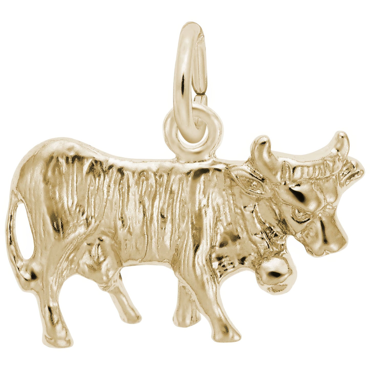 Charms Sterling Silver Cow Charm