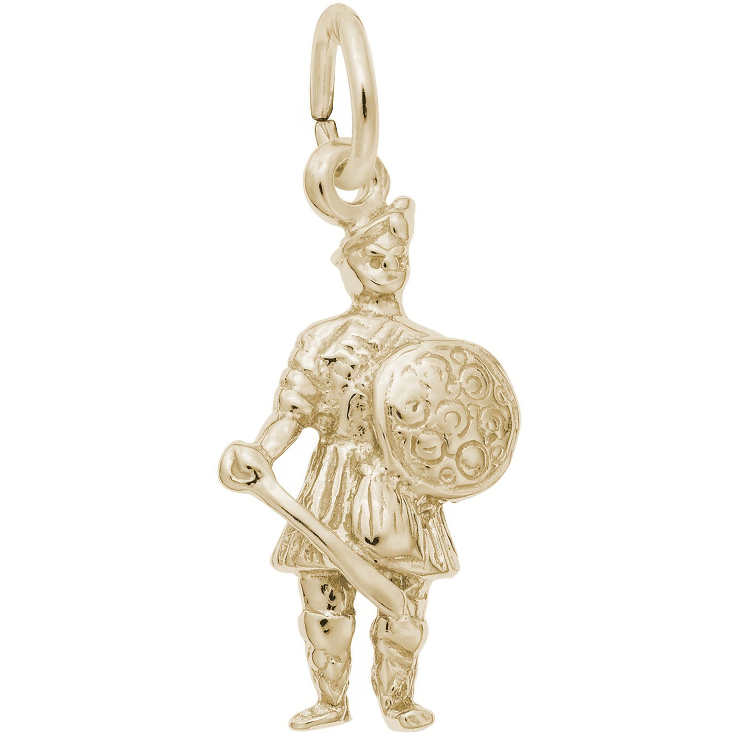 Scottish Warrior Charm - Metal - Sterling Silver