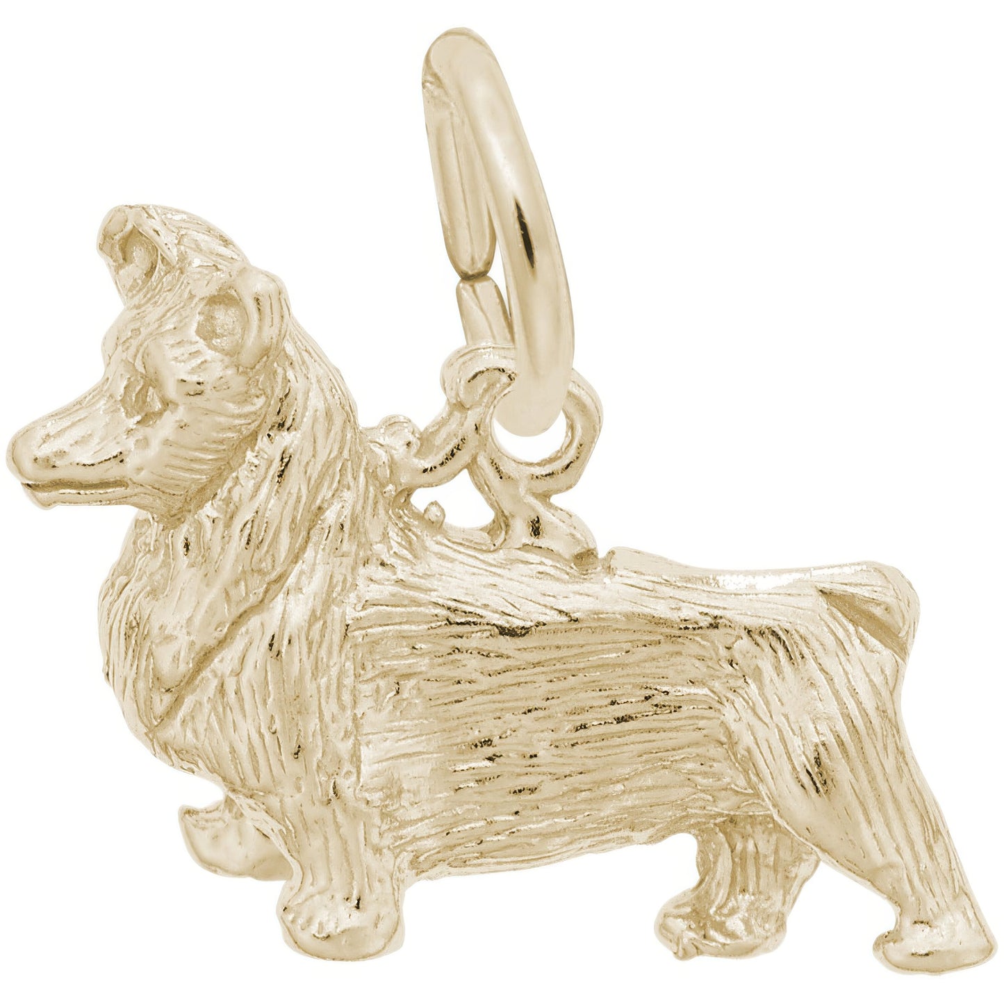 Pembroke Dog Charm - Metal - Sterling Silver
